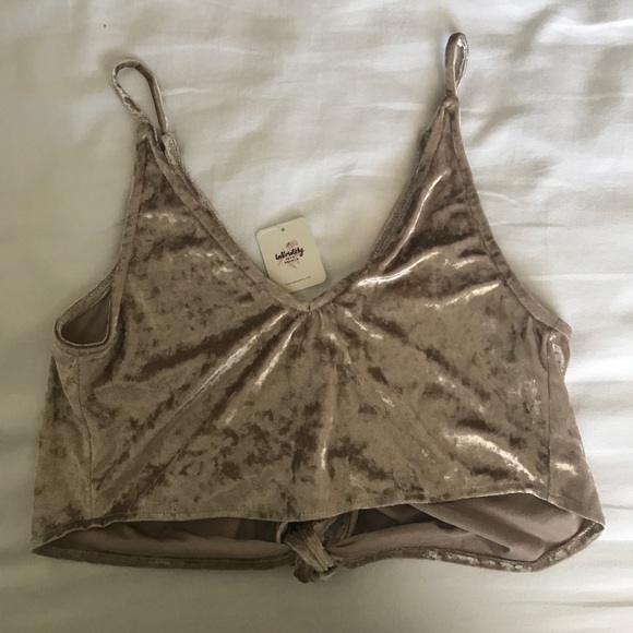 Free people NWT satin crop top - Picture 2 of 3